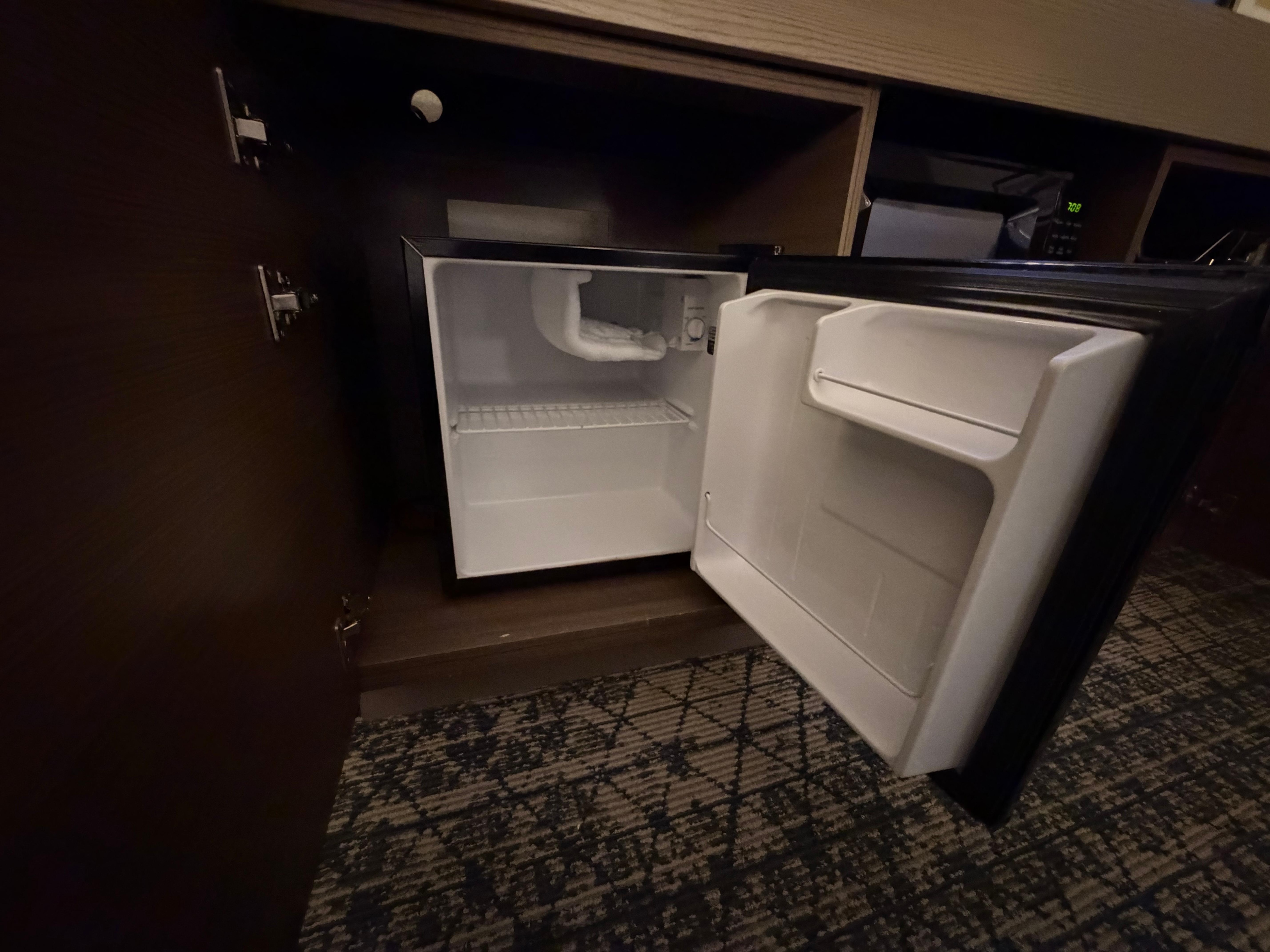 Mini fridge was clean 