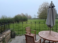 Early morning on the terrace