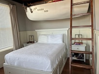 Boat bunk in primary bedroom.