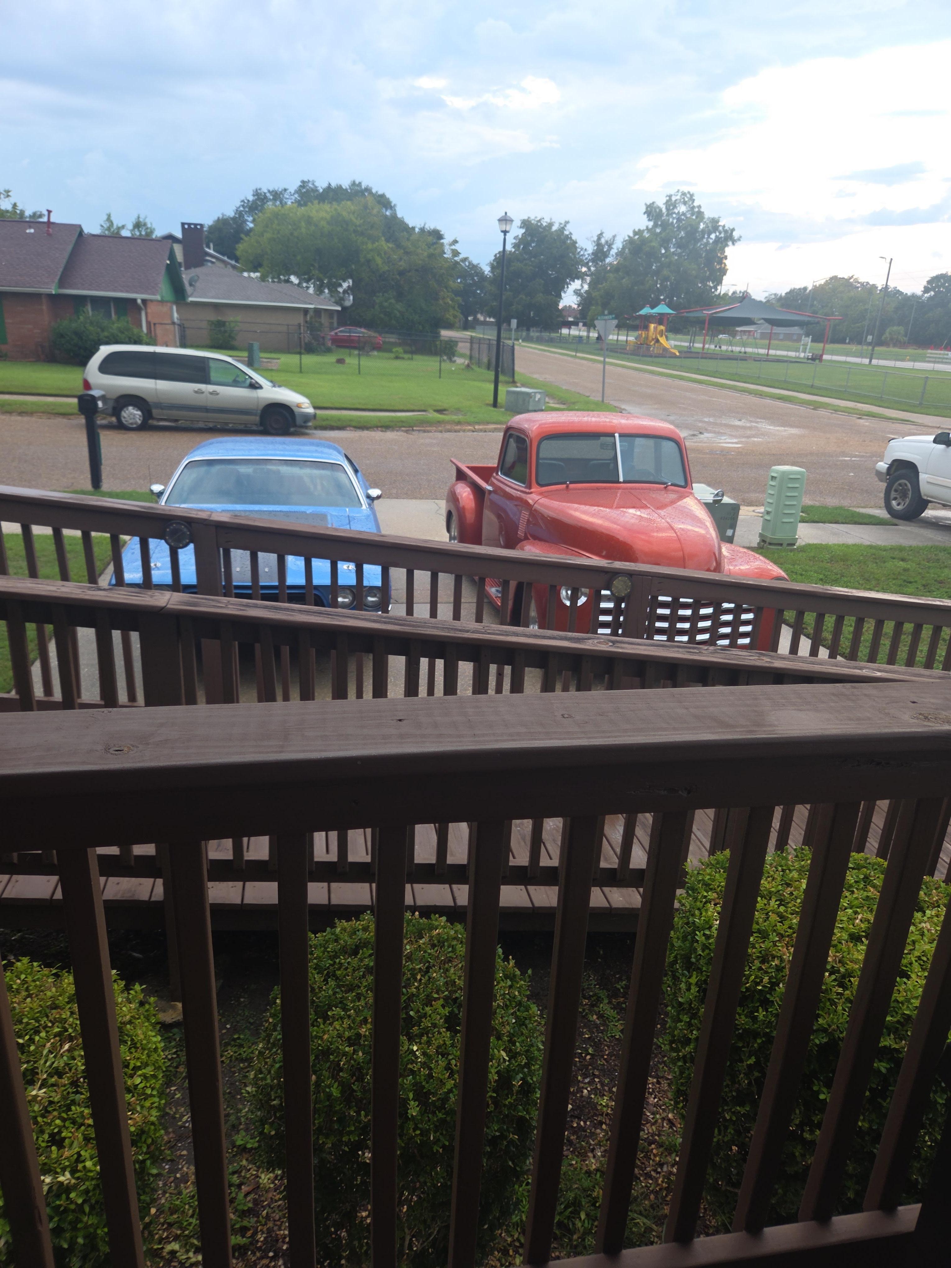 The ramp was perfect and we loved having the old vehicles right out front!