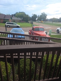 The ramp was perfect and we loved having the old vehicles right out front!