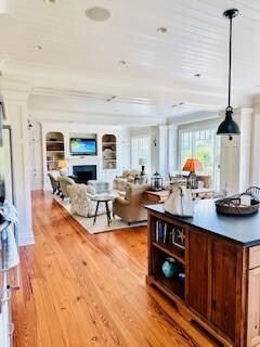 View of living area from kitchen