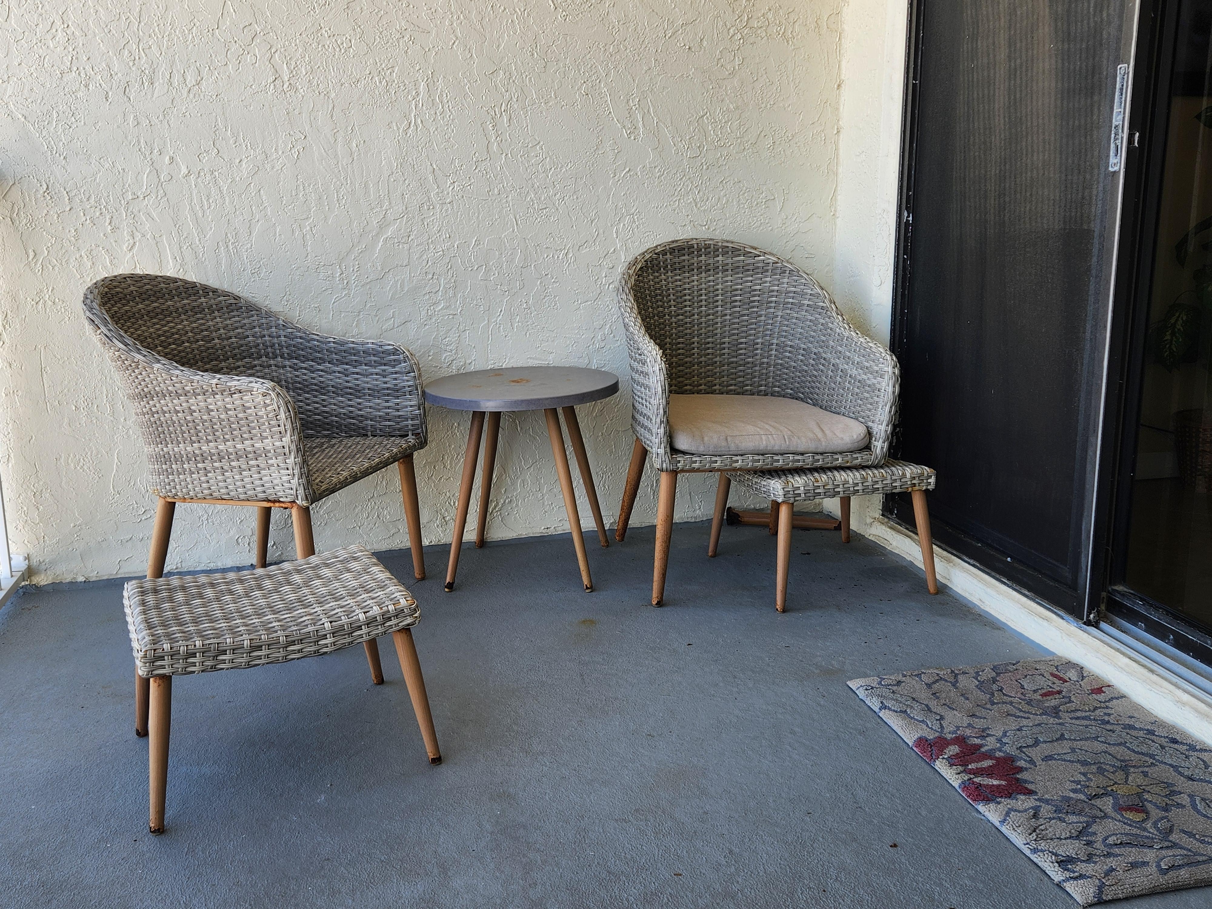 Chairs with broken leg