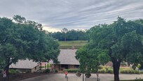View of The Cane River from the balcony.