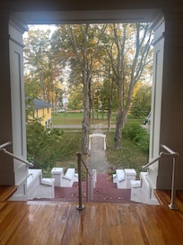 Looking out back