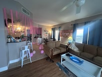 Very spacious living room, kitchen and dining area