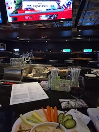 The bar was great and the food was amazing.