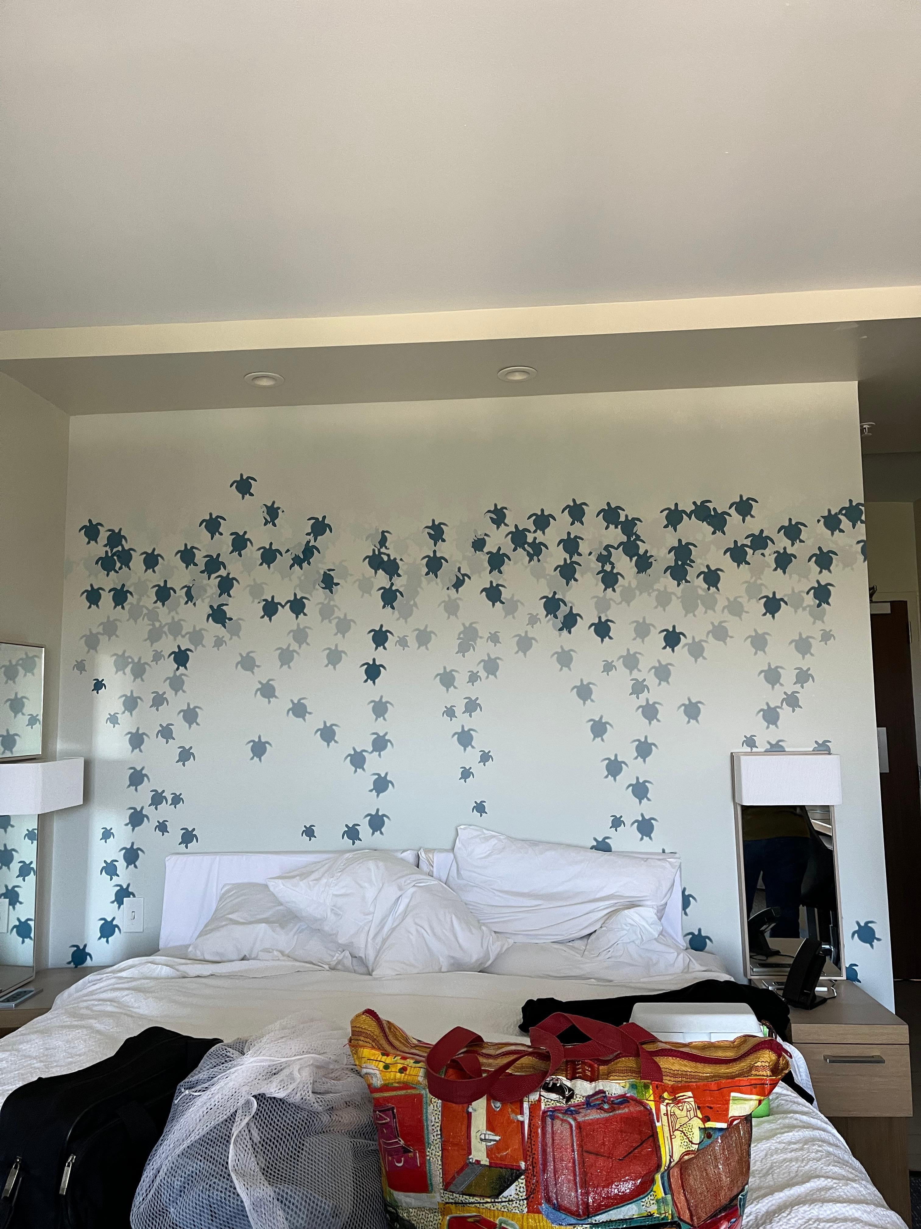 Turtles on the walls were a fun addition 