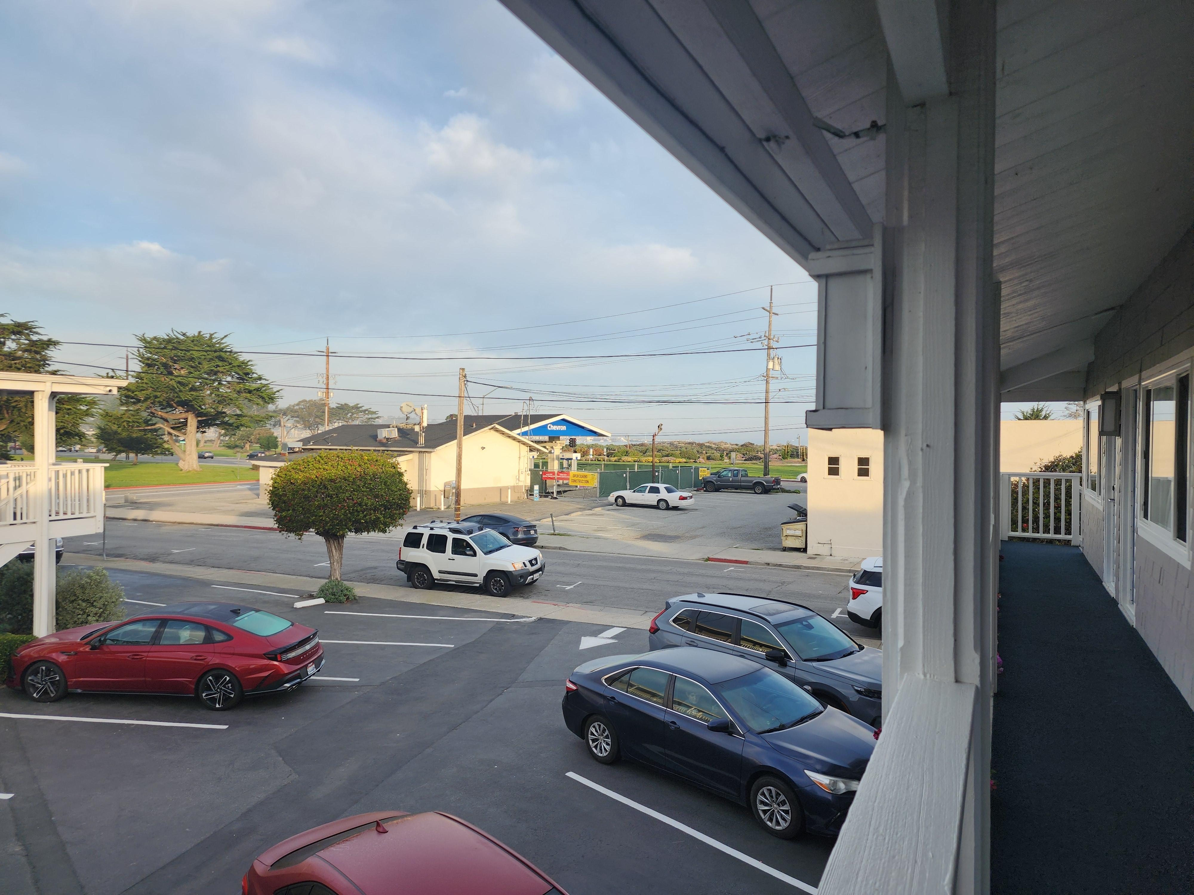 I could see the ocean from my room! Beach access right across the street :D