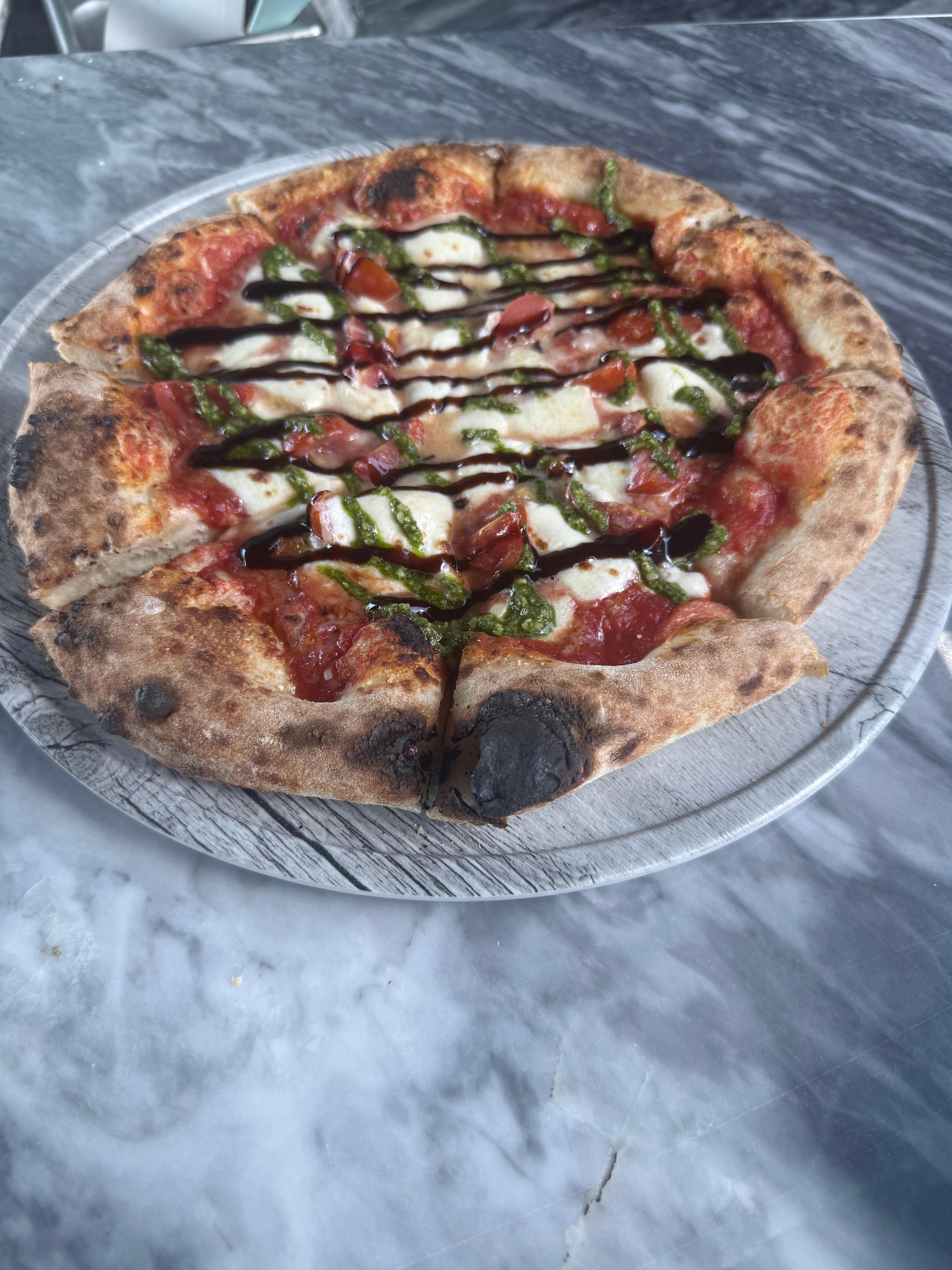 Pizza making at Sheraton pool area- was so delicious.