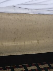Stains on bed