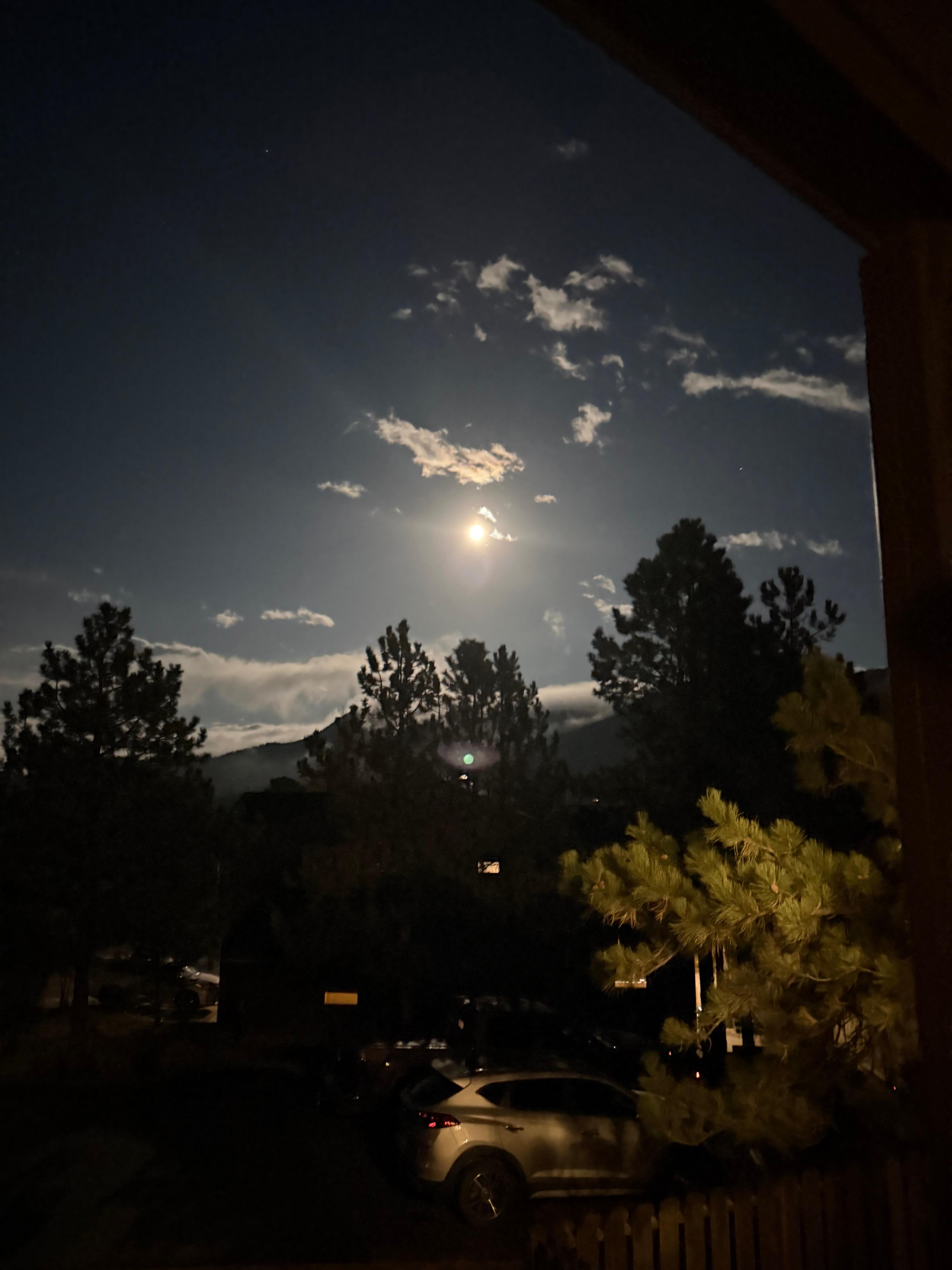 The night sky under the full moon created quite a beautiful glow!