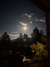 The night sky under the full moon created quite a beautiful glow!