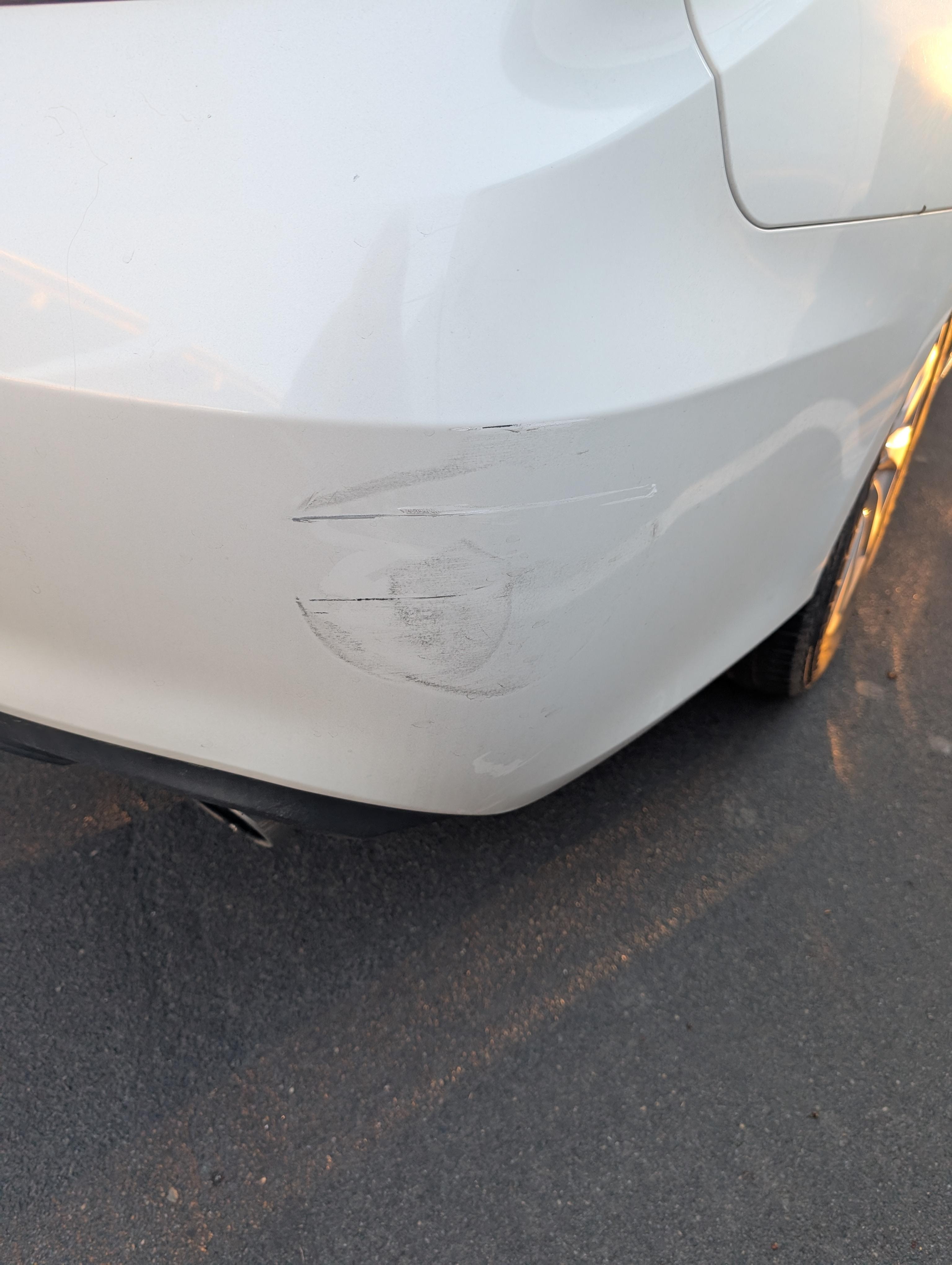 Car was hit overnight 