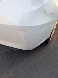 Car was hit overnight