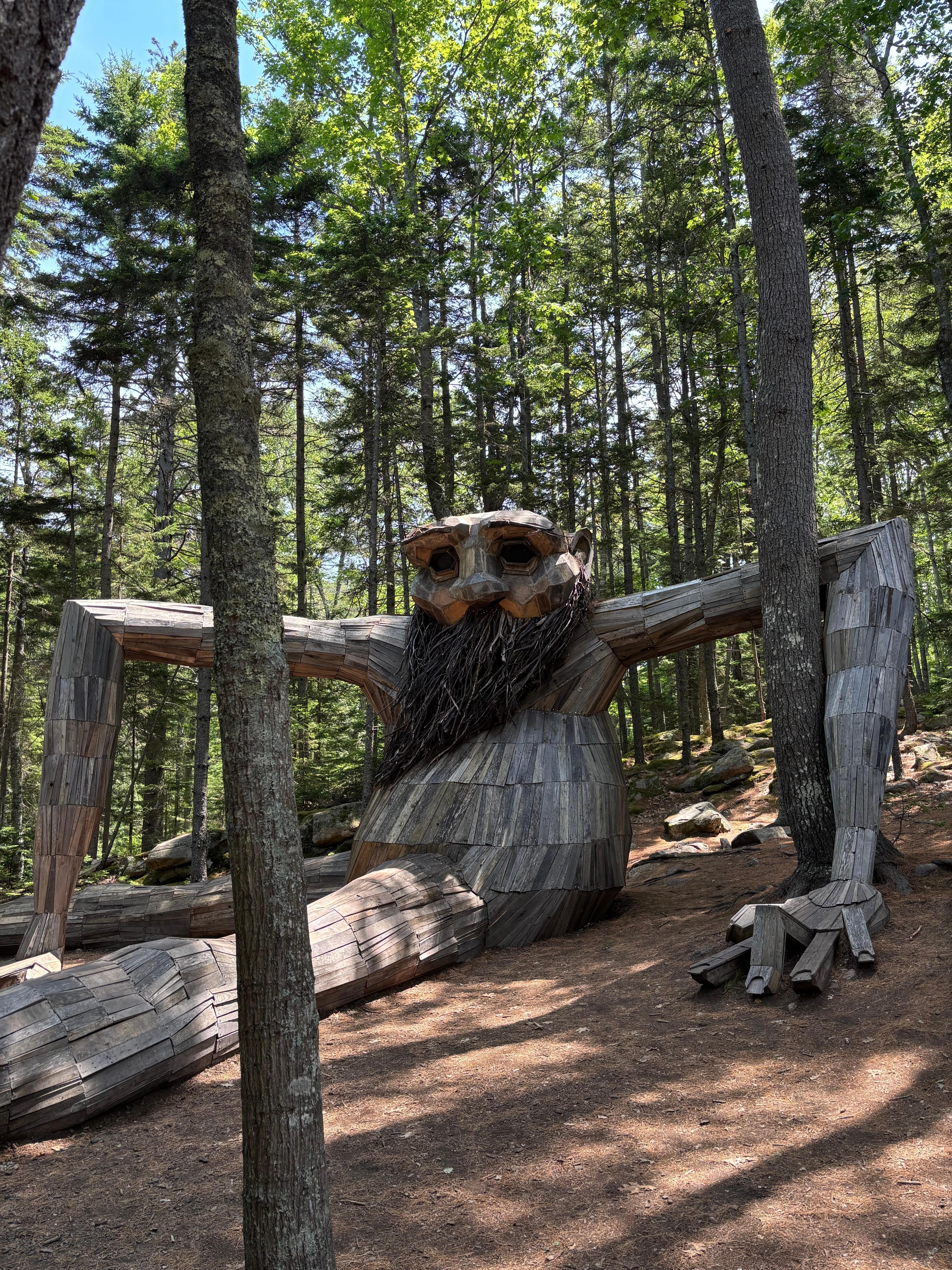 One of the Trolls at Coastal Maine Botanical Gardens