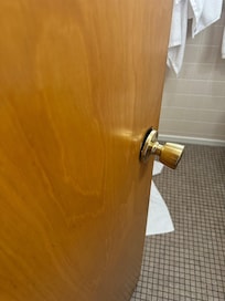 Bathroom door knob