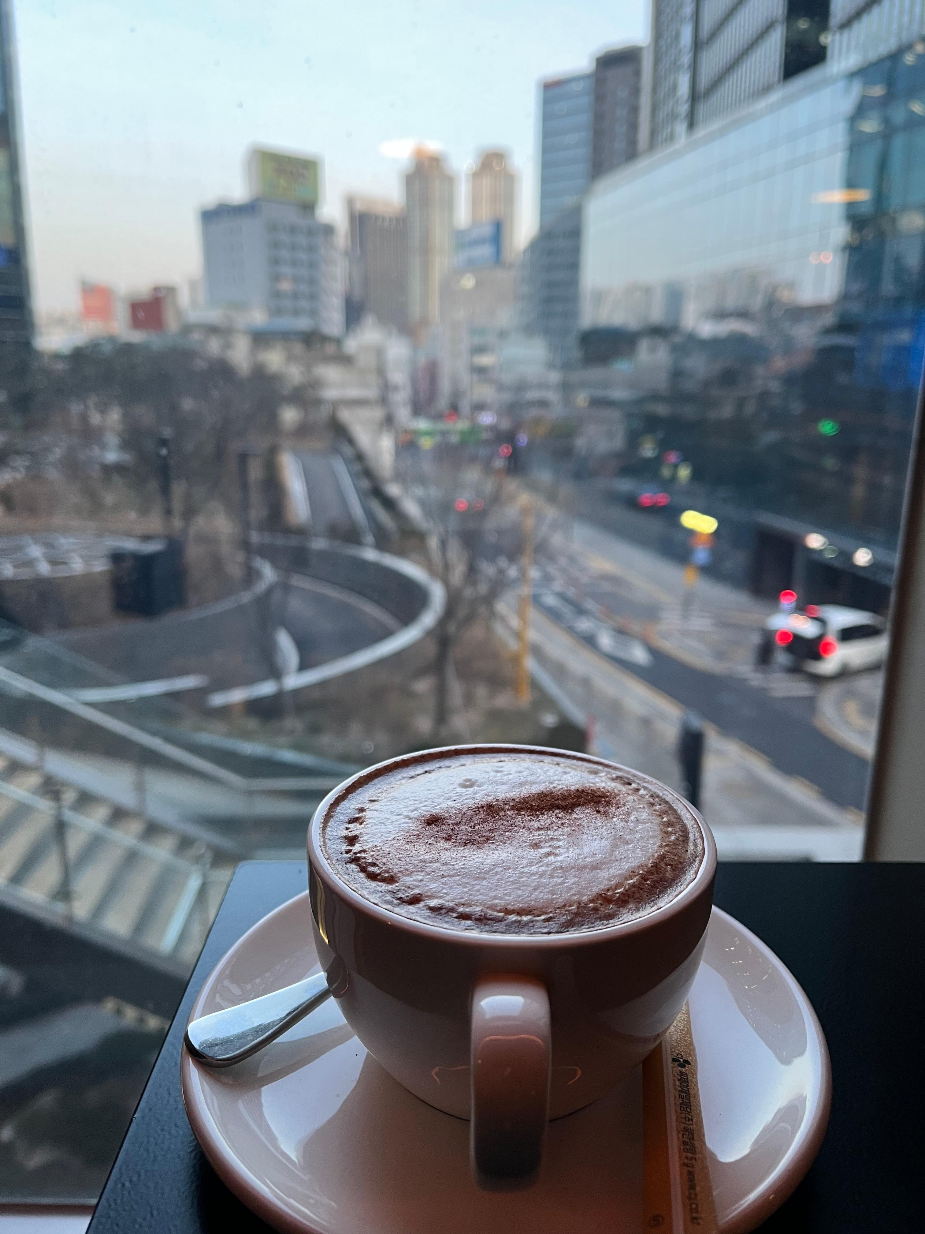 朝食を食べたレストランからの眺め