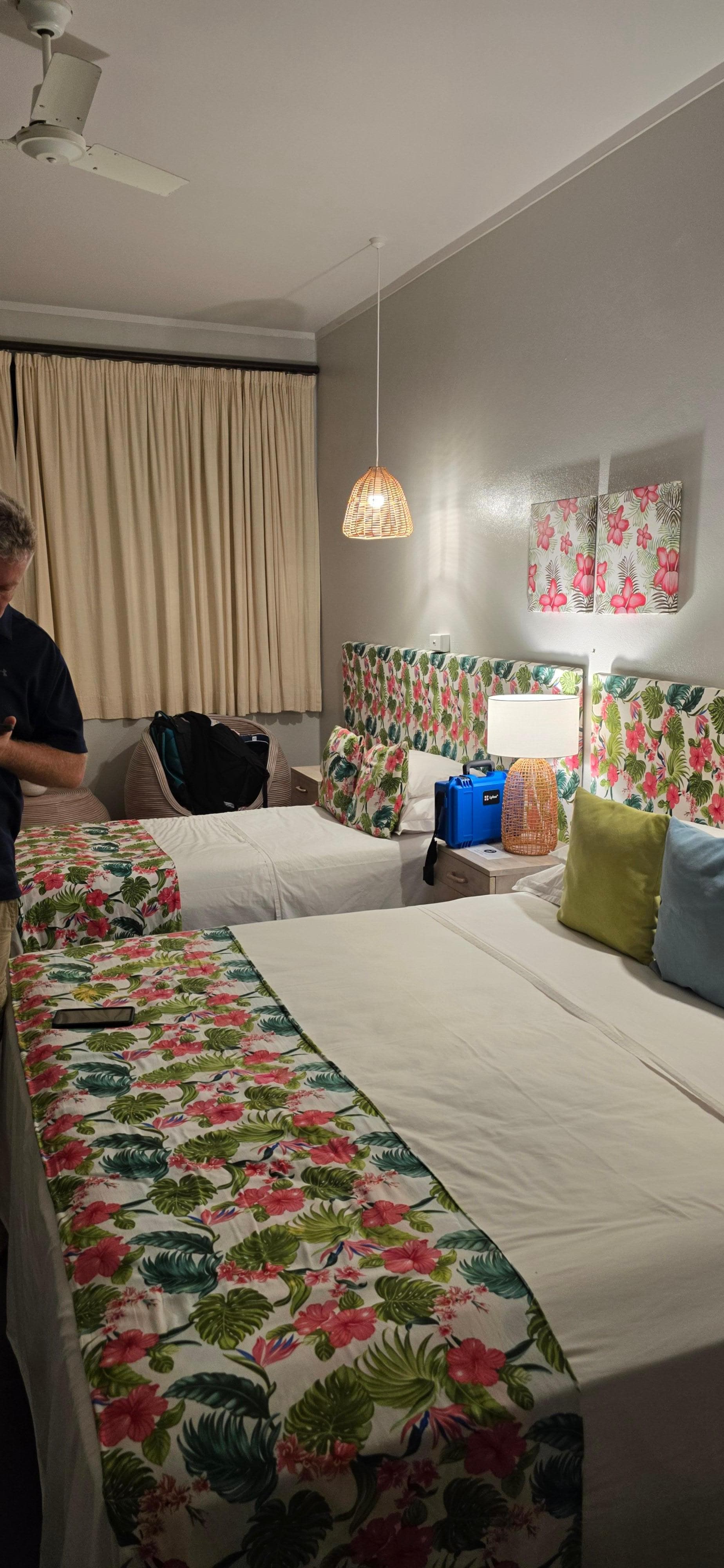 The beds in our room