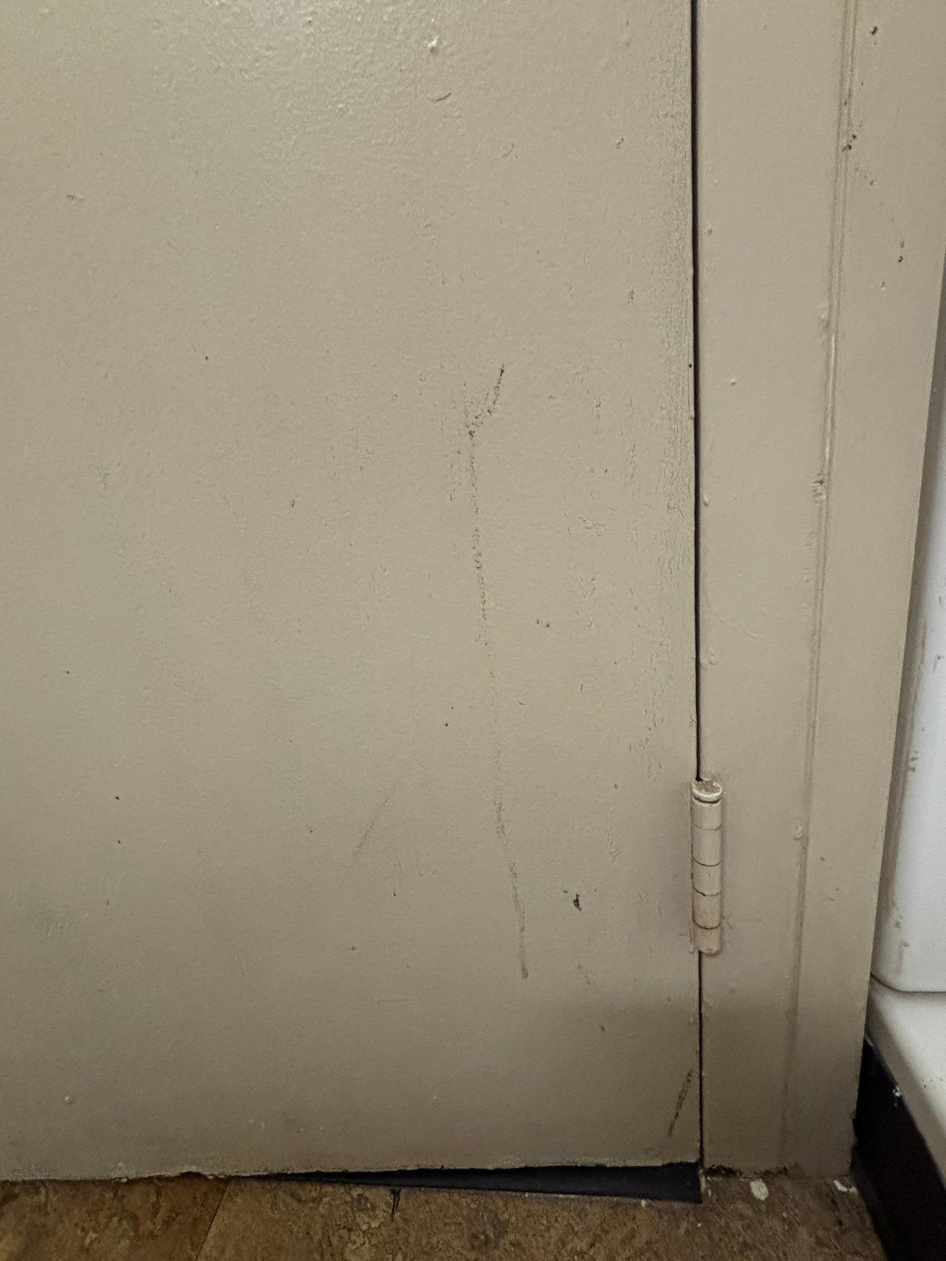 Back of bathroom door