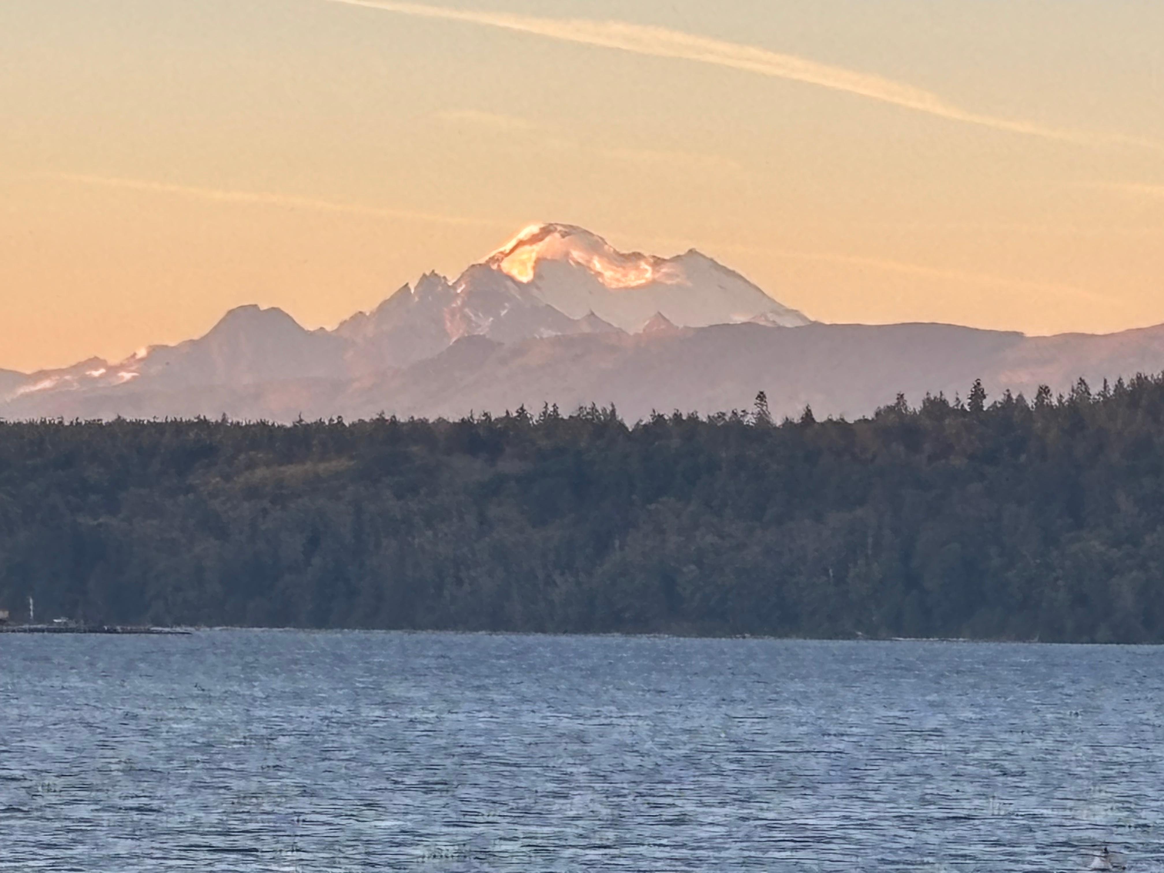 Mt Baker was in view but one day. 