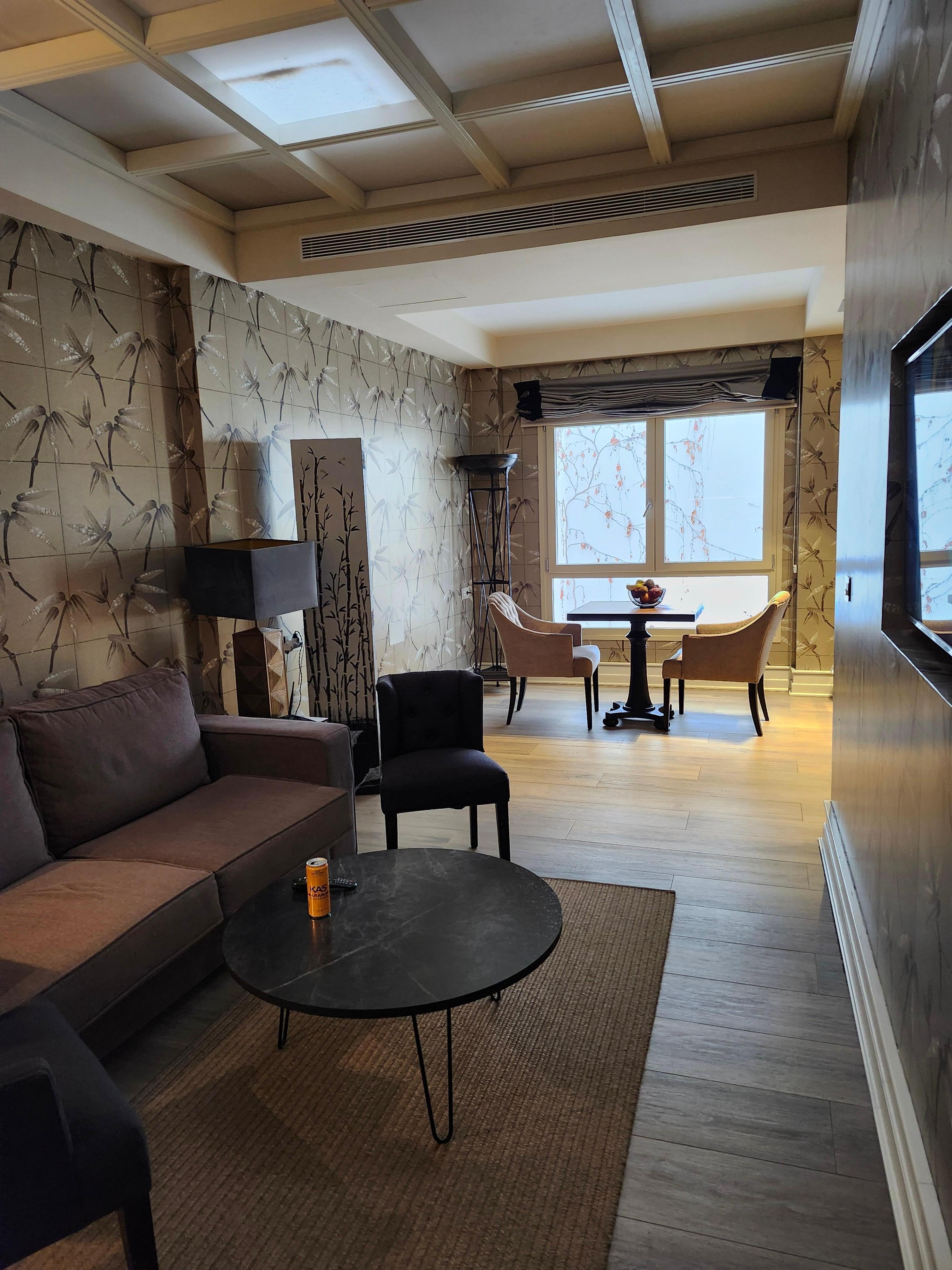 Living room area on entry