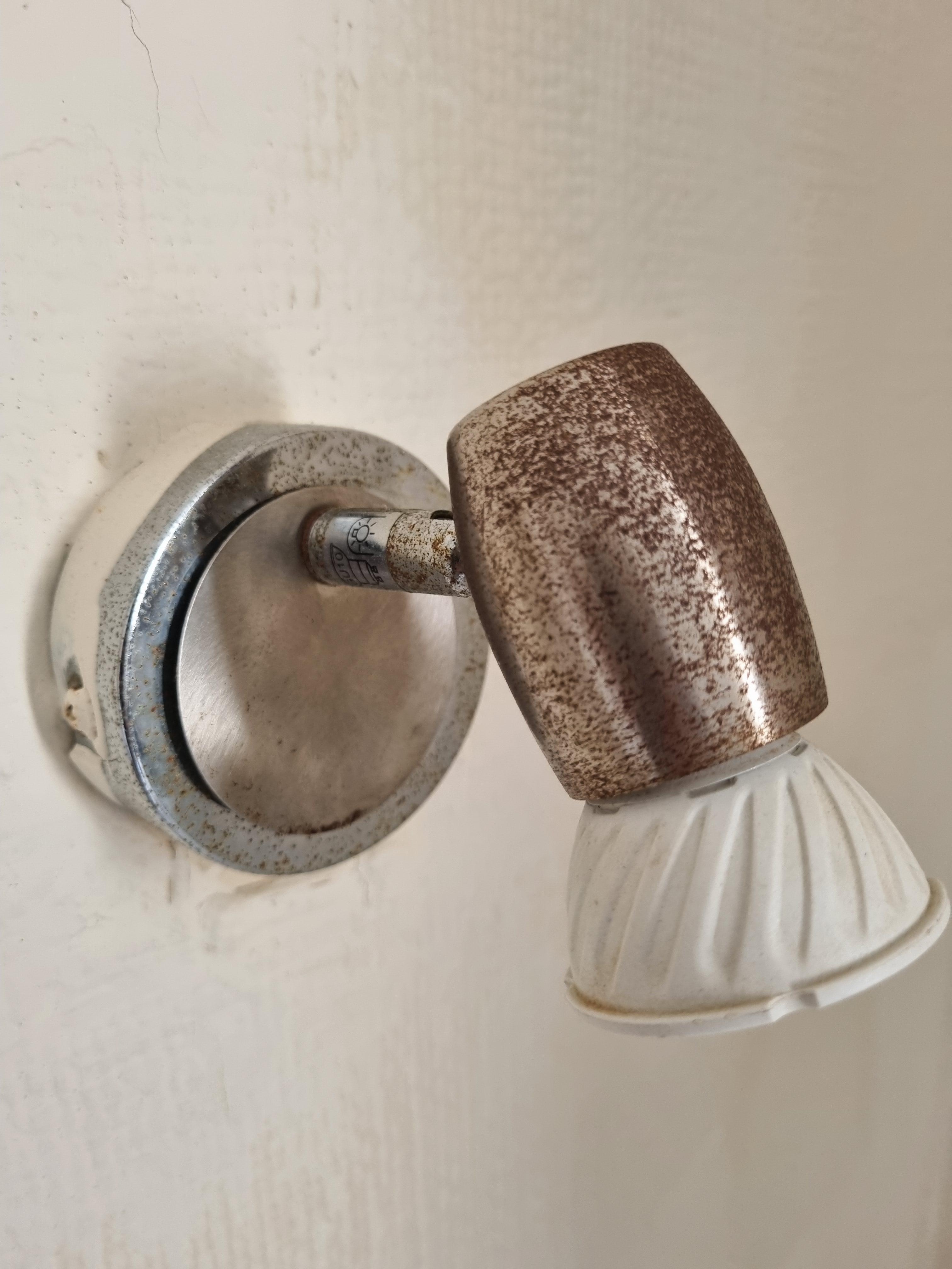 Delightful rusty light fitting