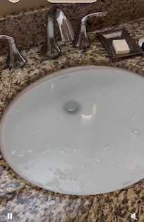 Sink wasn’t working!!! And the left side of the faucet for the hot water didn’t work either. It was very uncomfortable for my daughter and I to wash our faces and brush our teeth like this!!! Plus it was licking because of this.