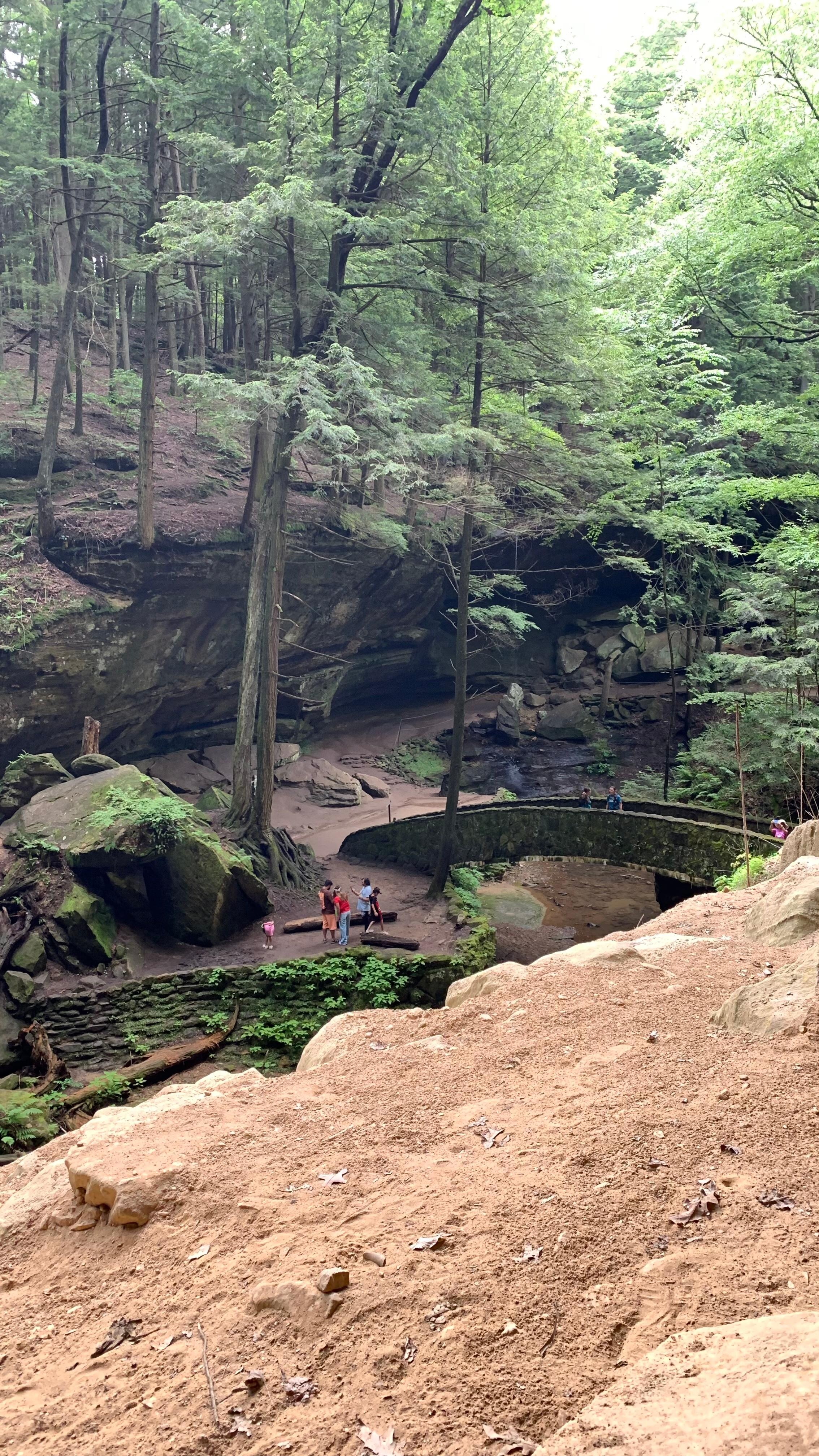 Hoking Hills trails not far from the cabin