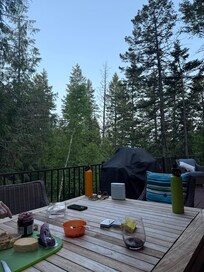Outdoor dining area
