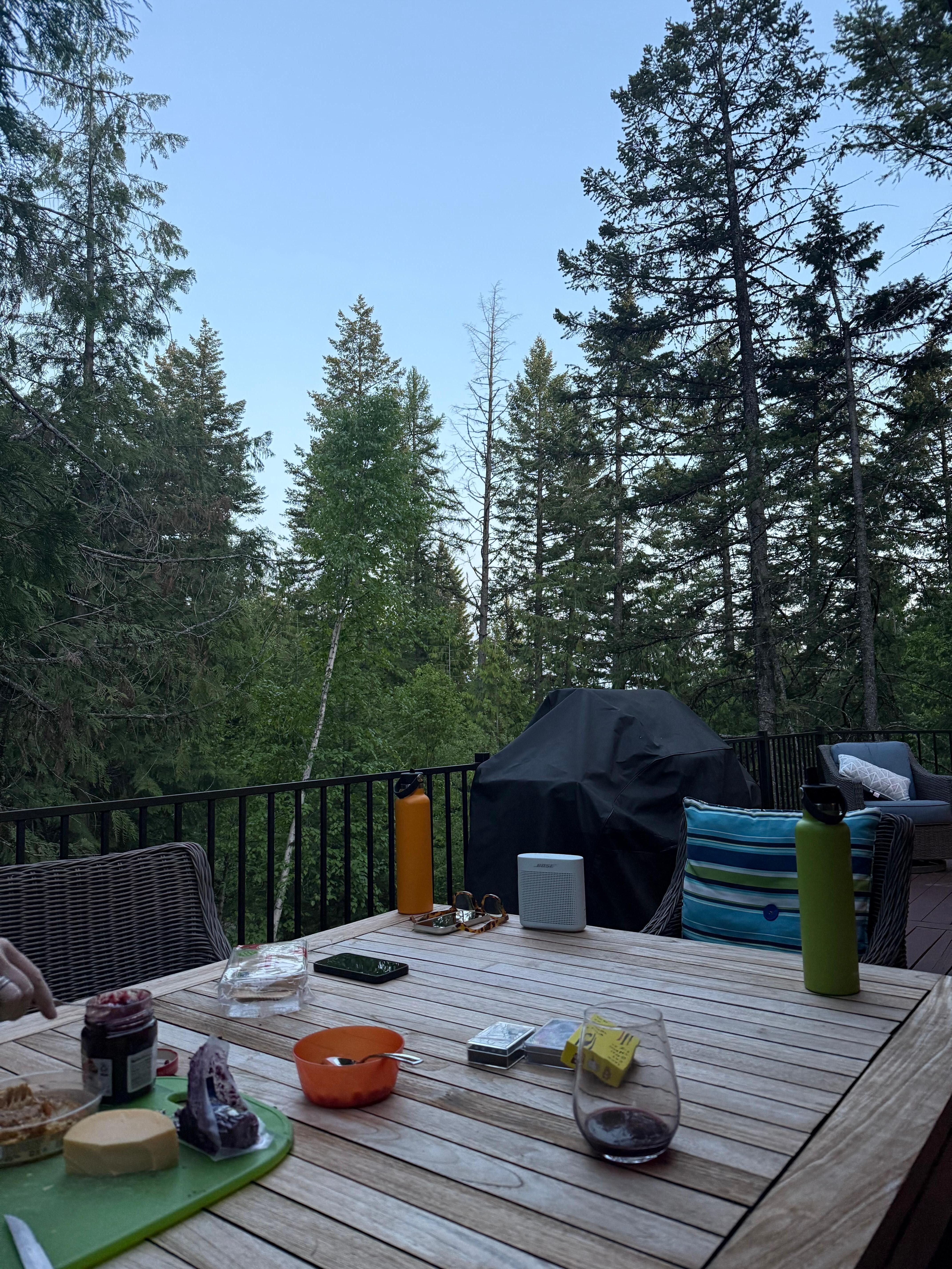 Outdoor dining area