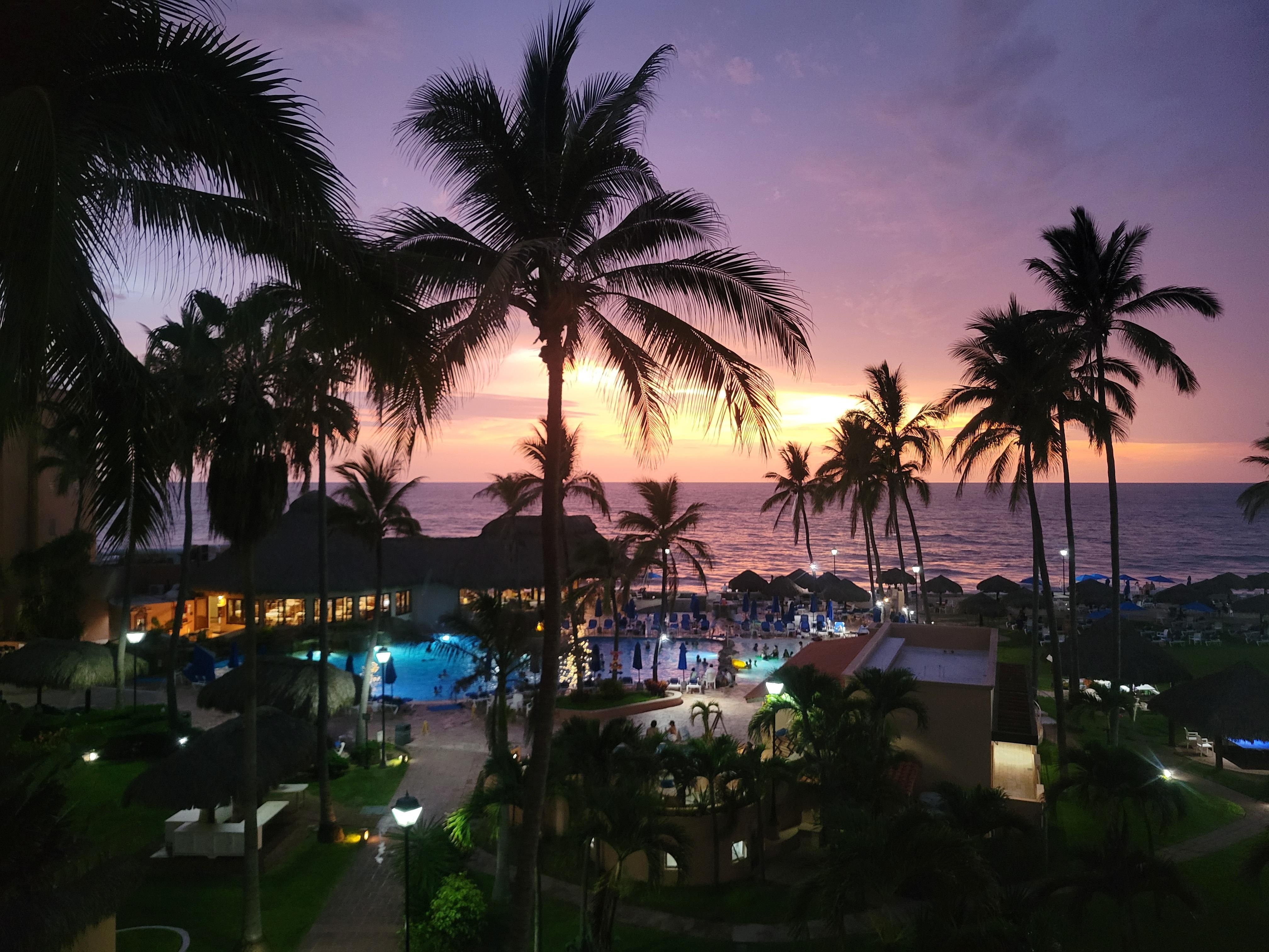 When the day ends, a spectacular sunset 