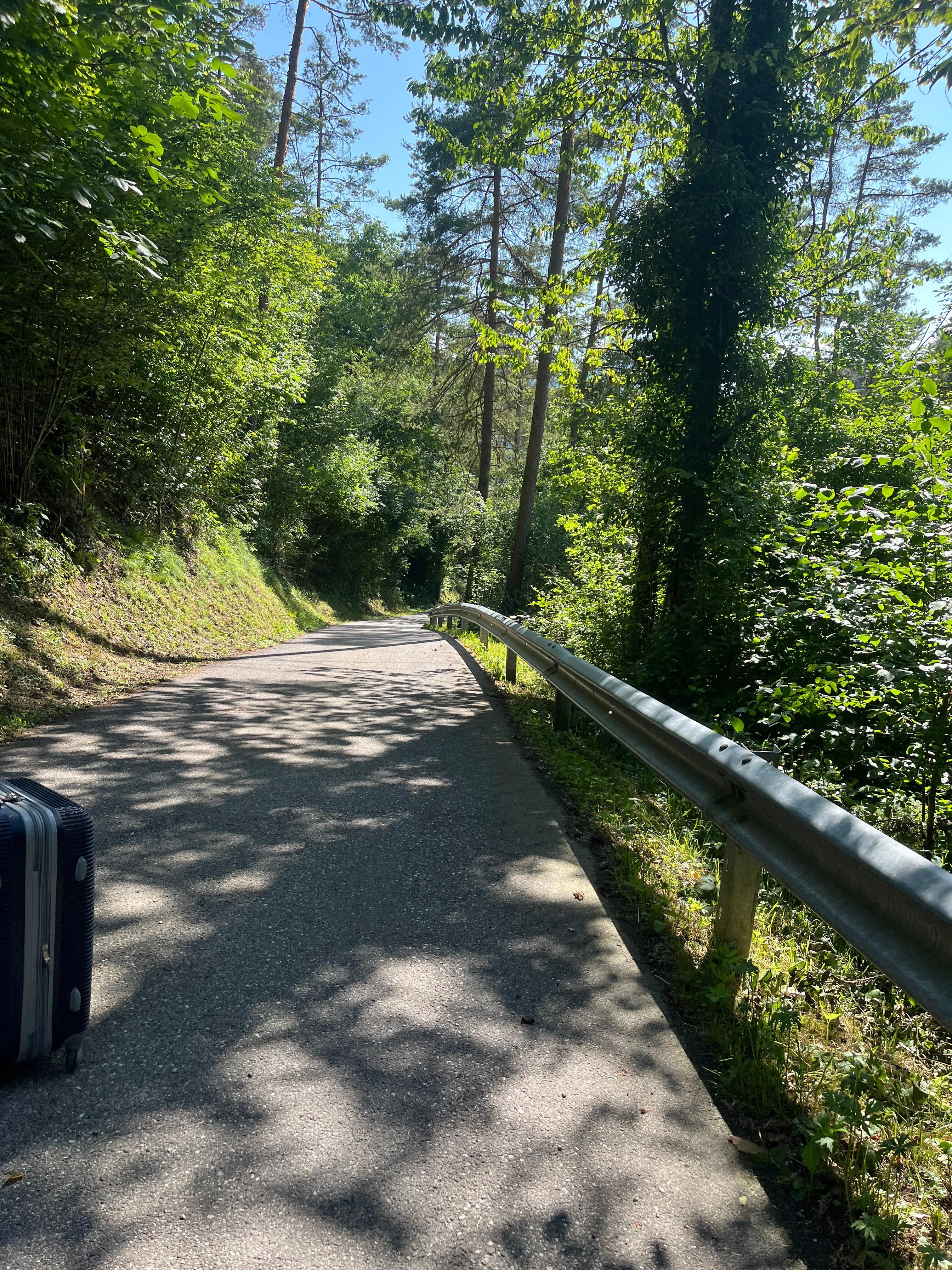 Walk to the house - be prepared for a lot of up-hill walking whilst you’re in the Alps!