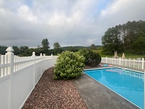 In-ground, heated pool