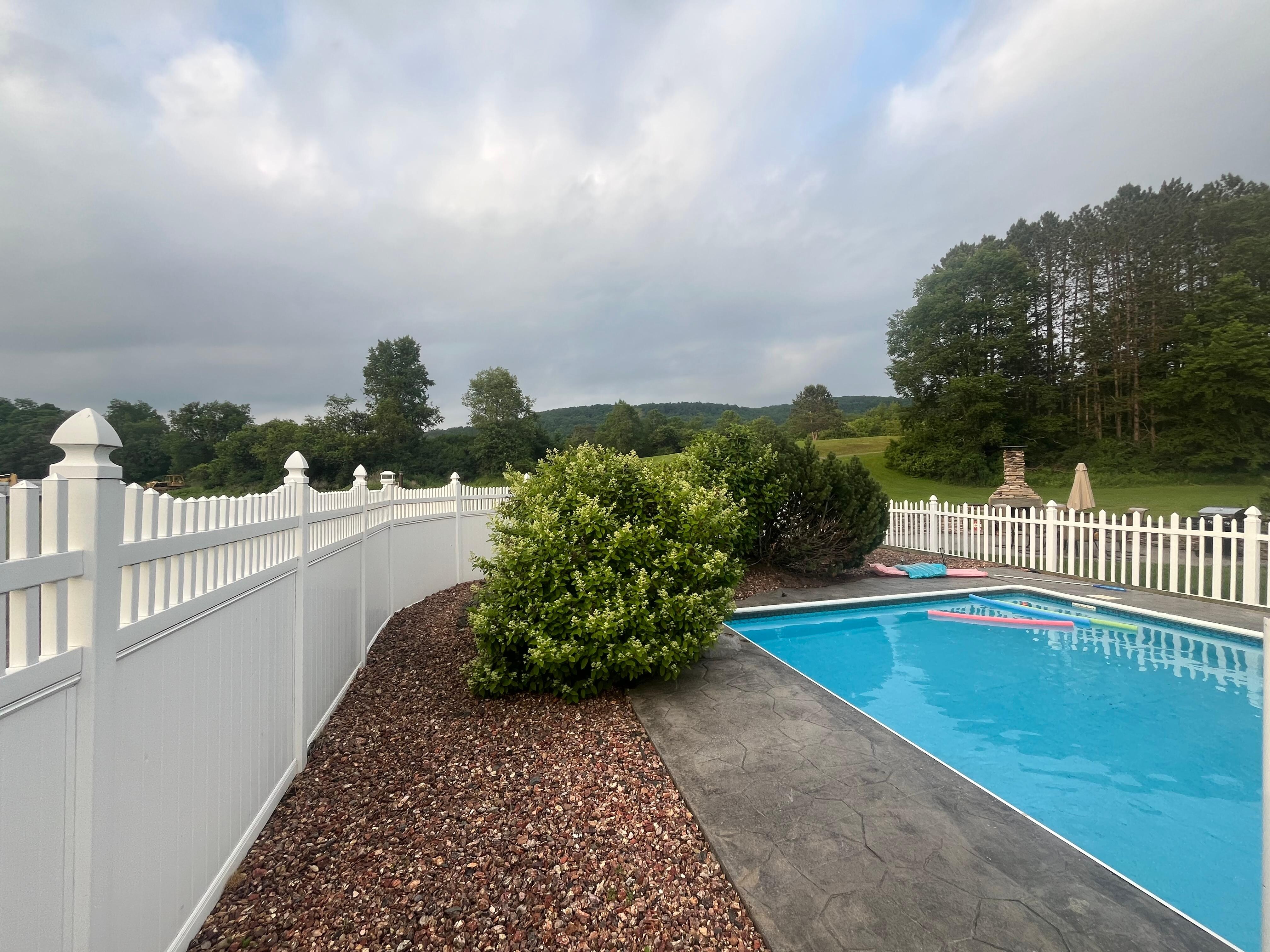 In-ground, heated pool 