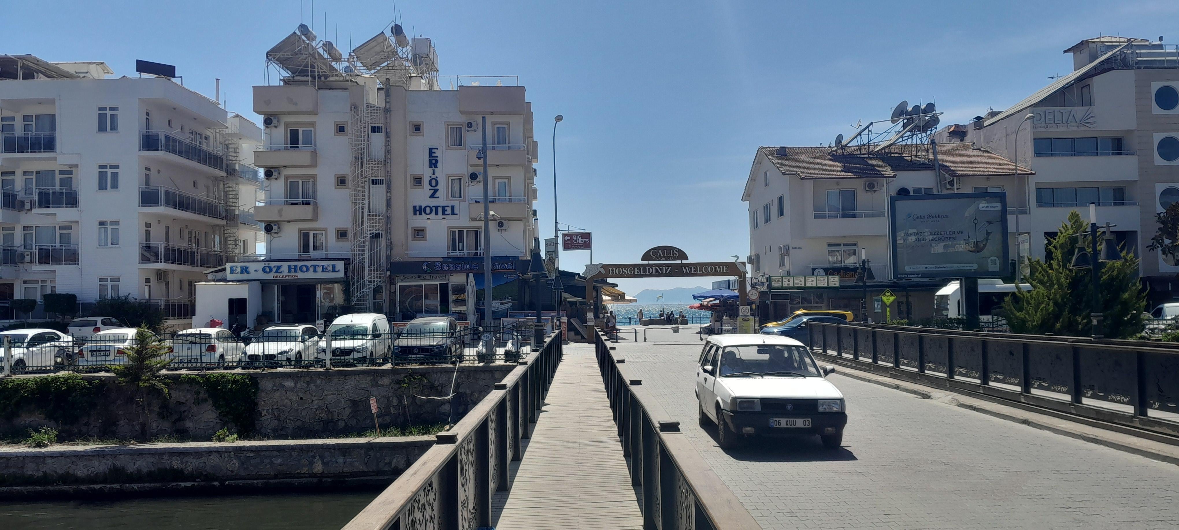 Front view of the hotel.