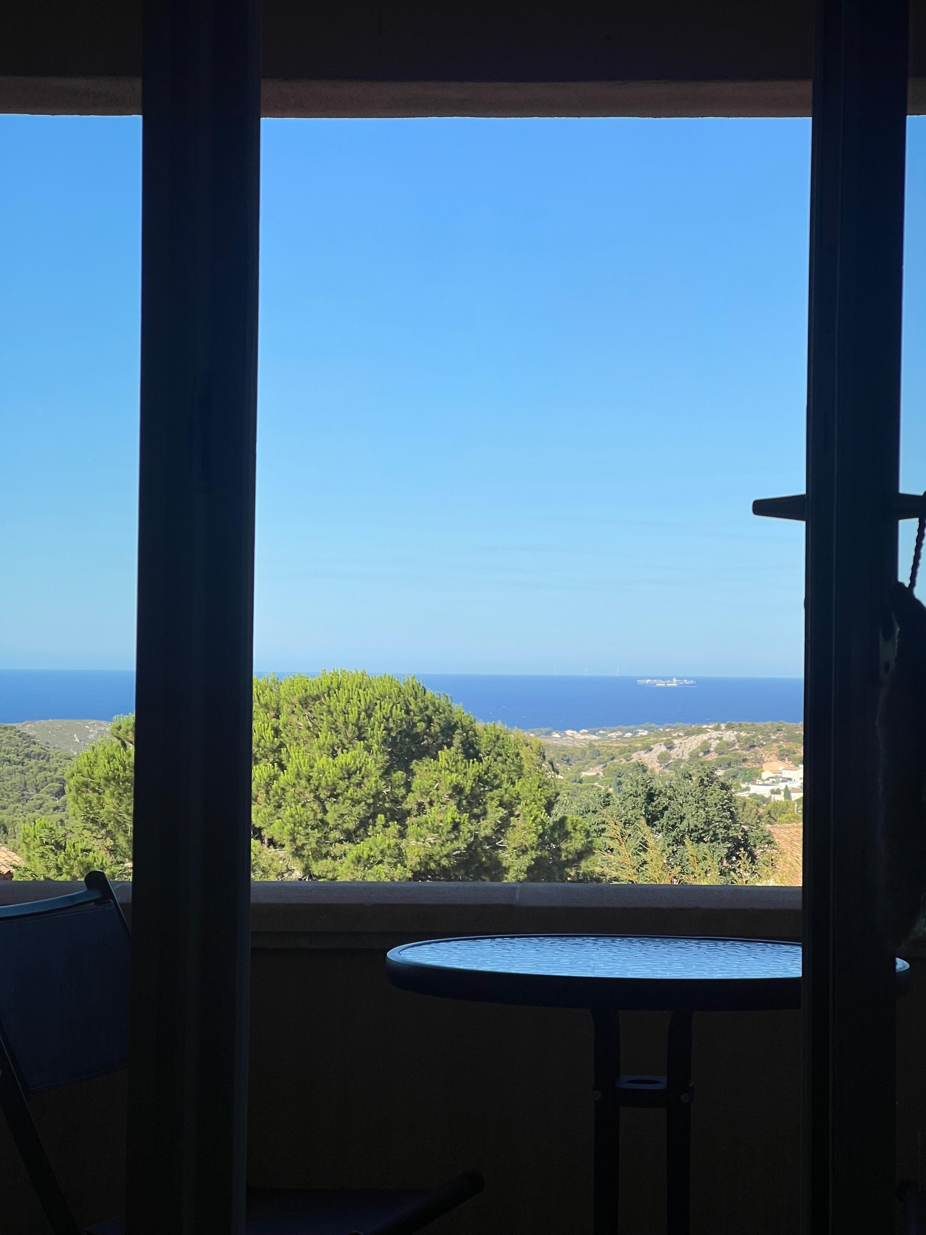 Der Blick aus dem Schlafzimmer 