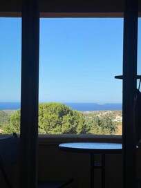 Der Blick aus dem Schlafzimmer