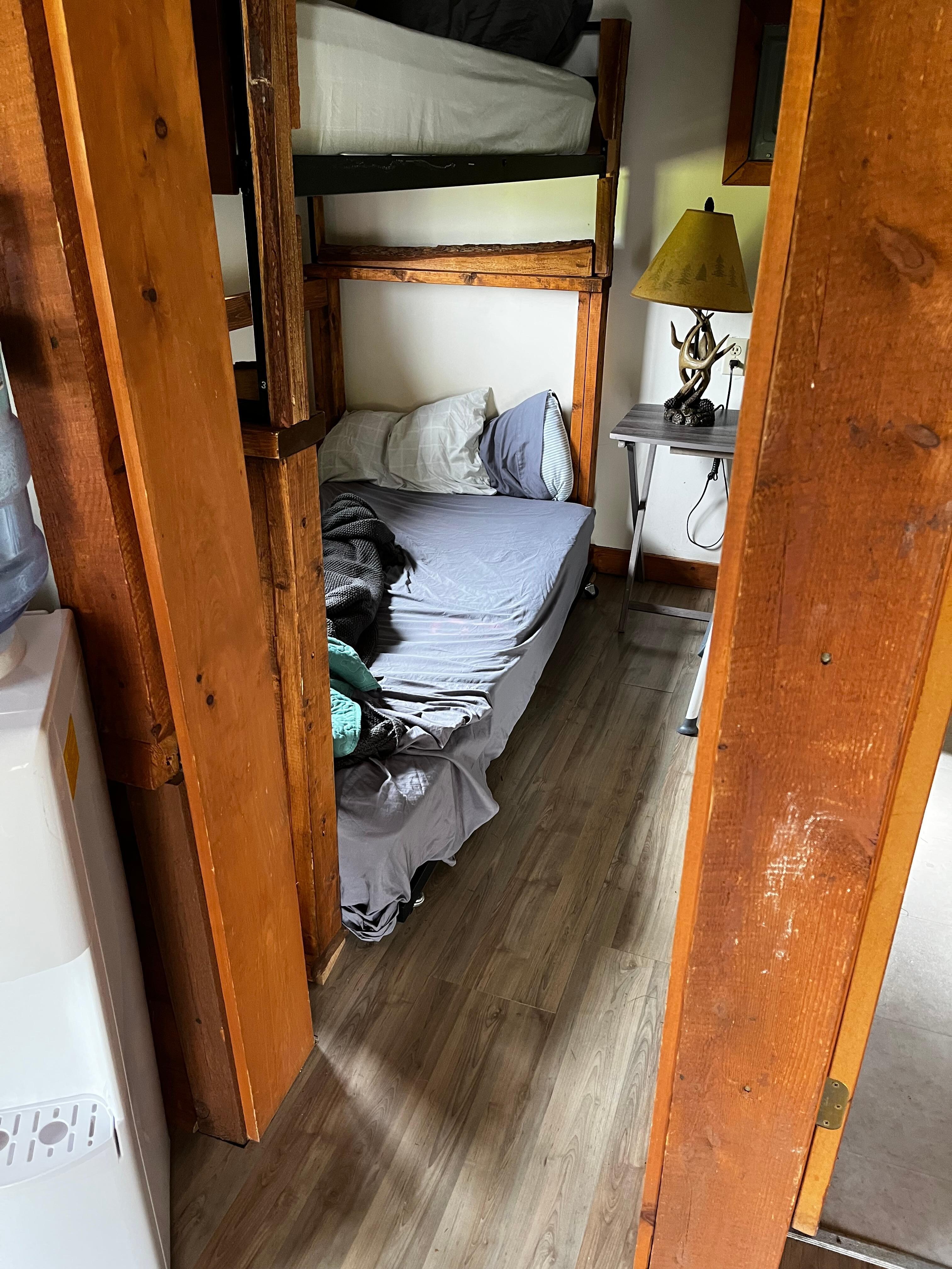 Bed on floor