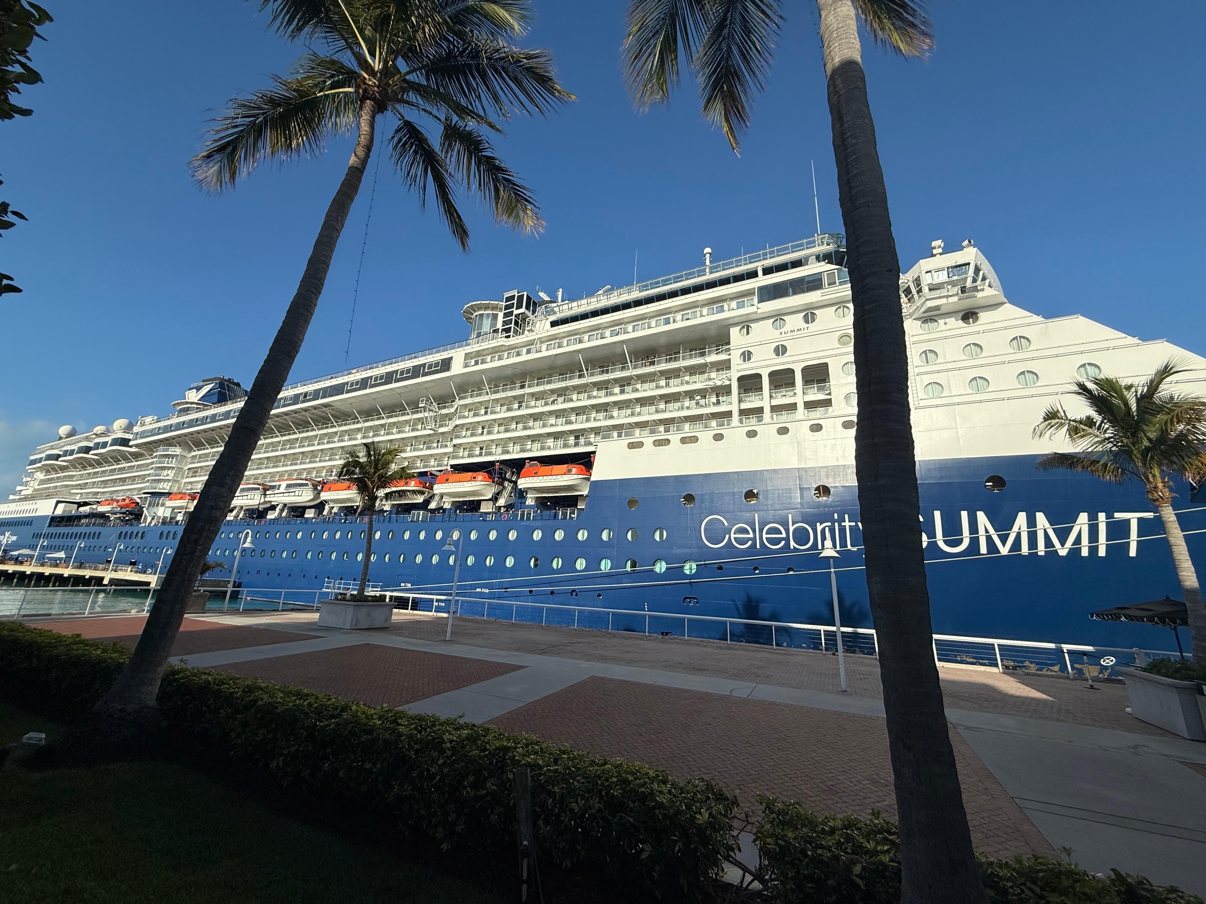 Day 1 view of Celebrity Summit. Did not take a photo of day 2 of the Celebrity Reflection.