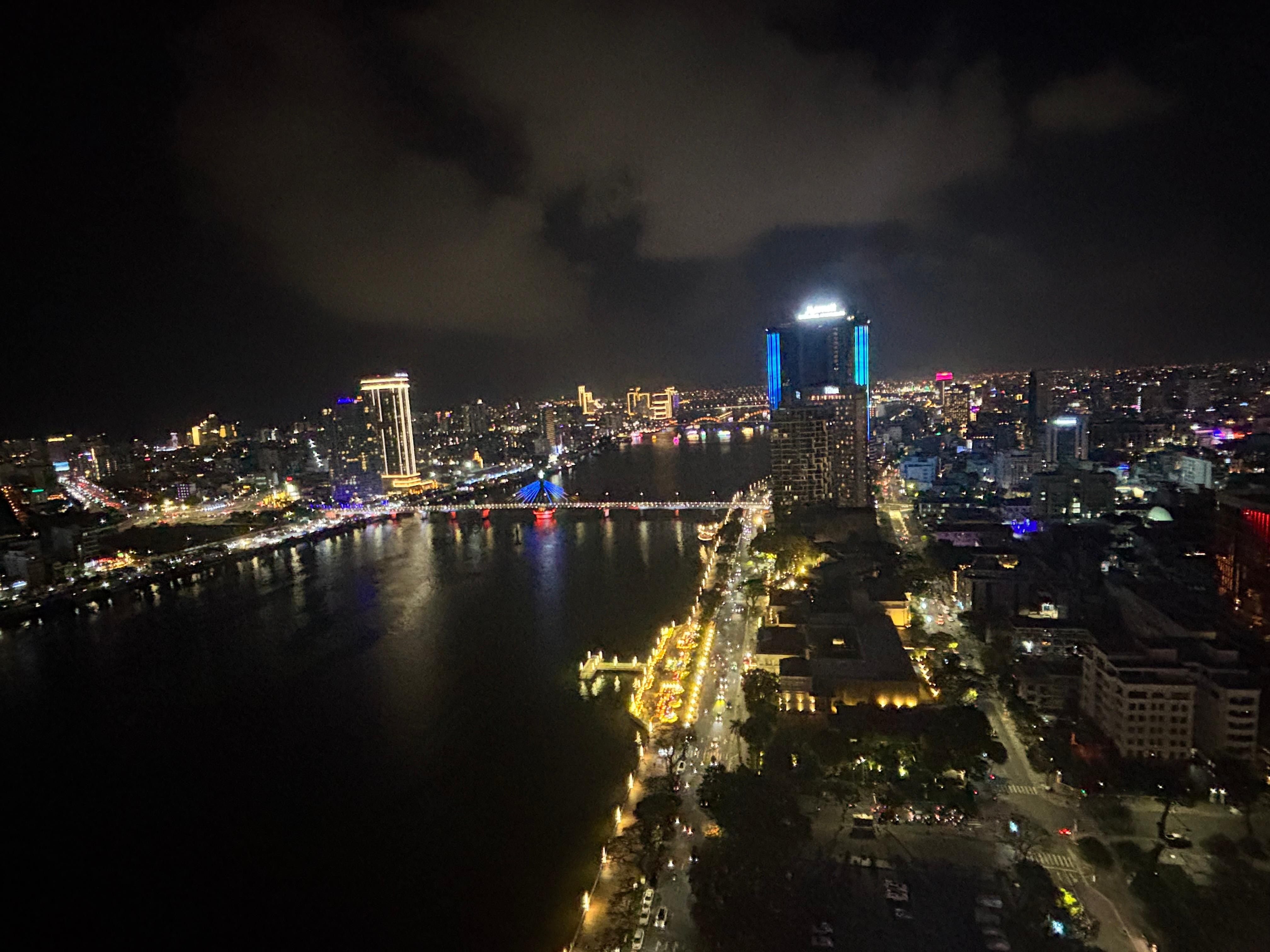 Night view from room