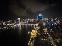 Night view from room