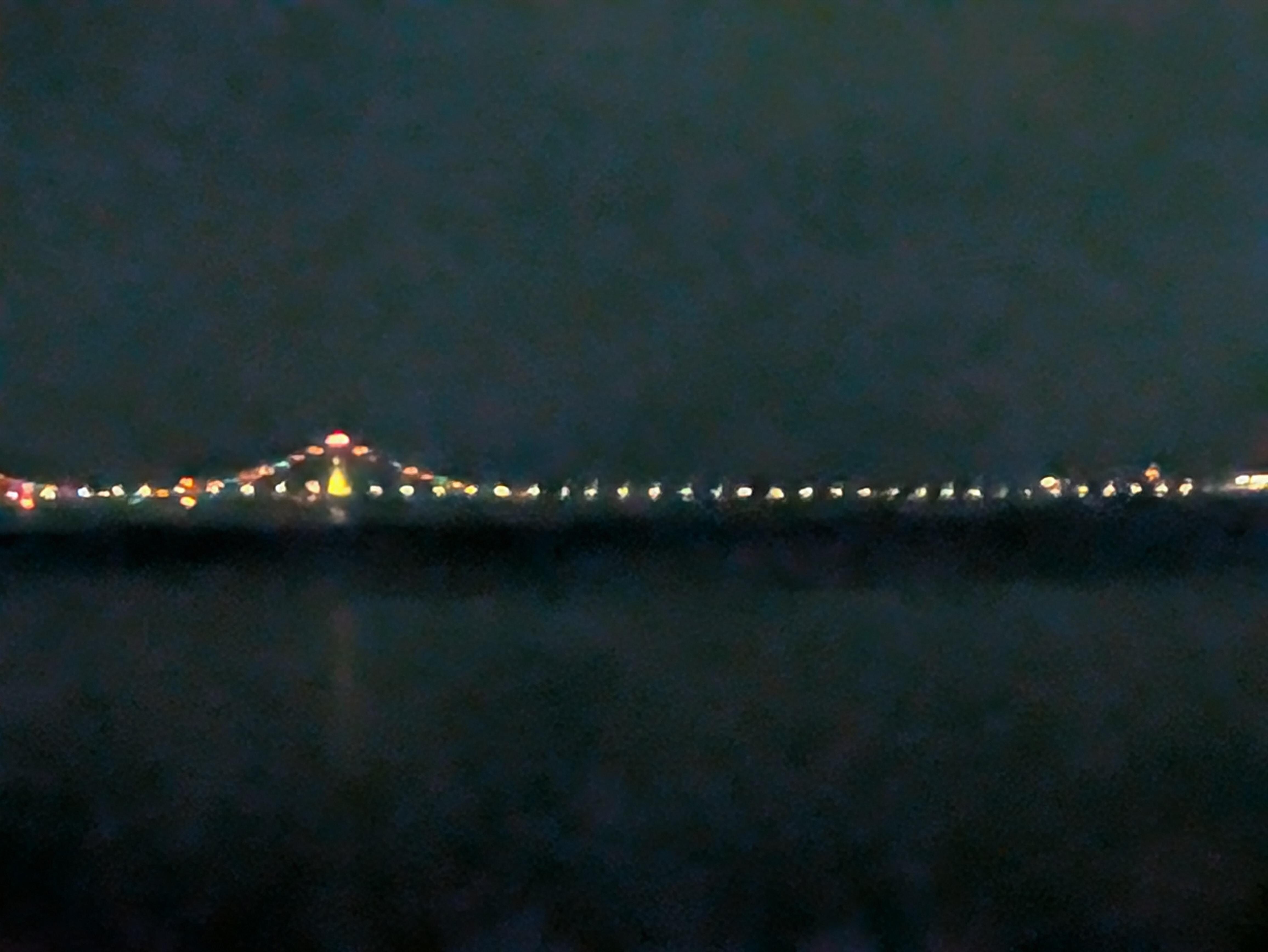 Mighty Mackat night from the cabin 