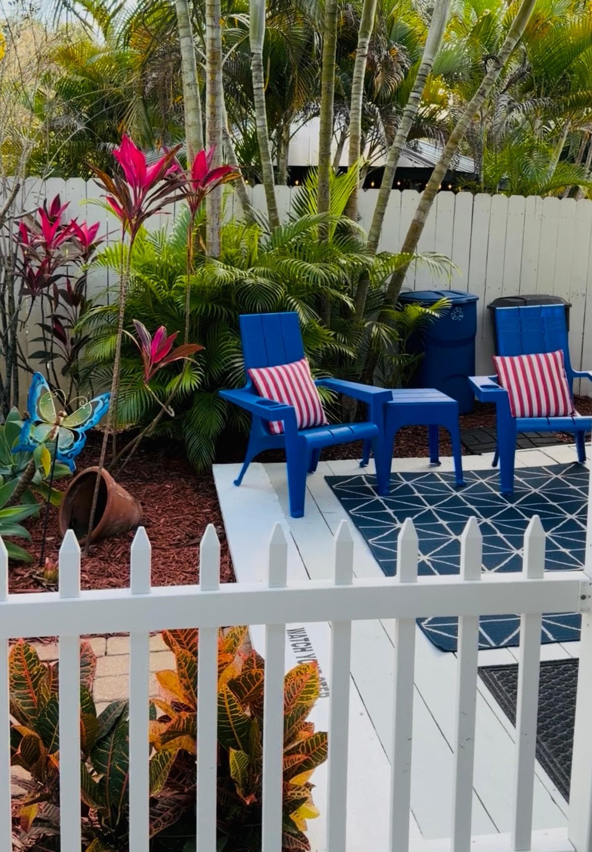 Walking into the property