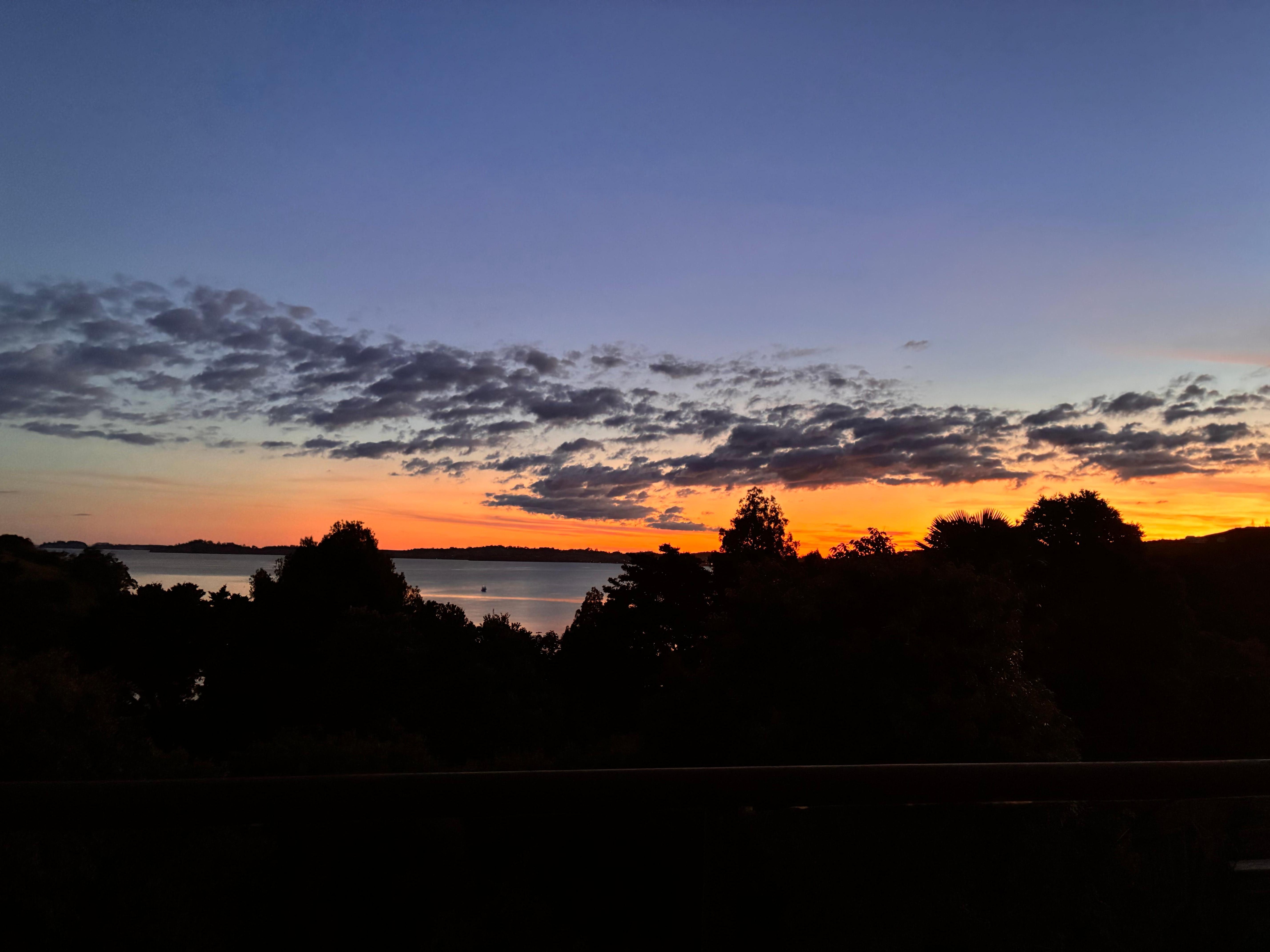 Sunset view from the top deck 😍