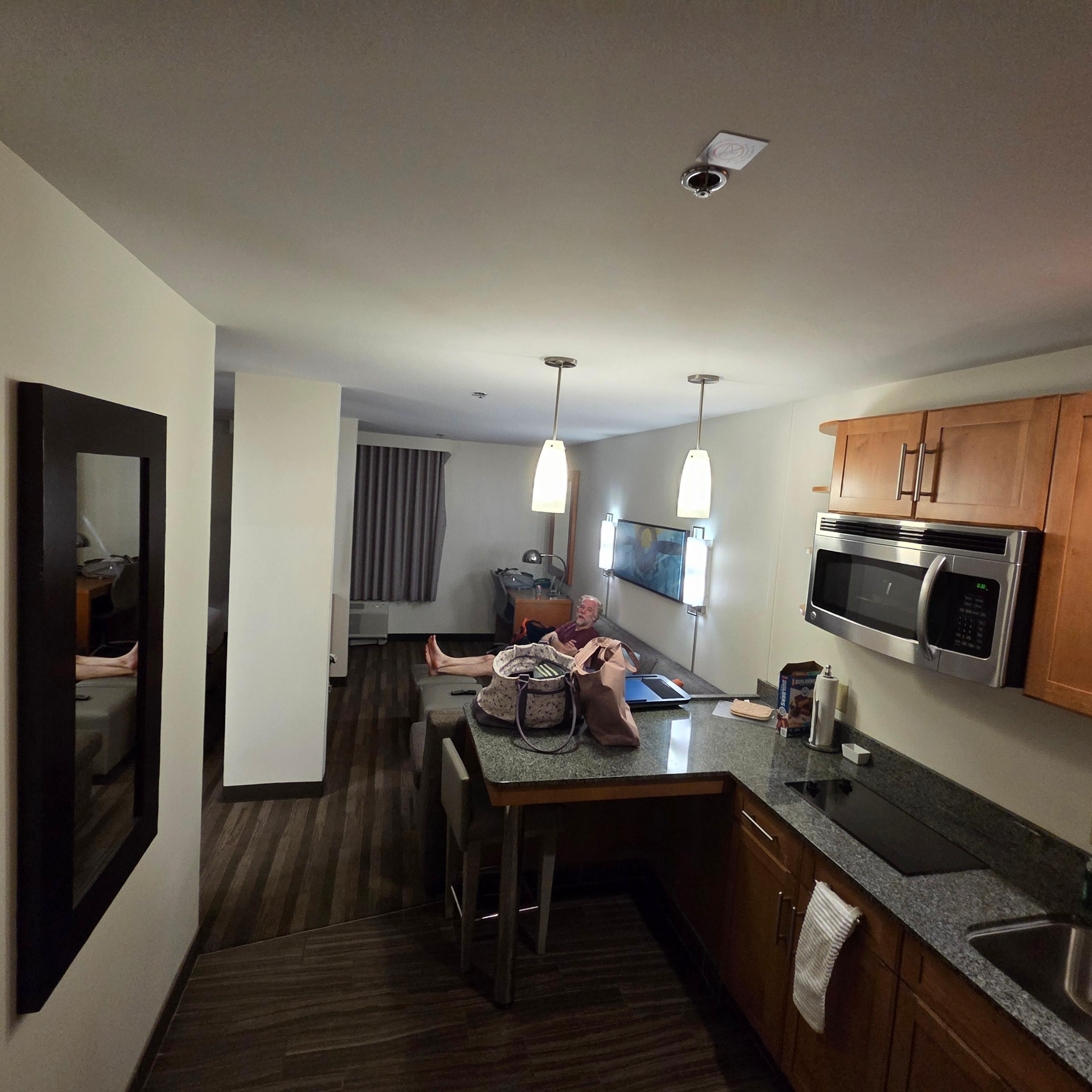 Nice open floor plan - we didn't use the fold-out couch. 