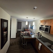 Nice open floor plan - we didn't use the fold-out couch.