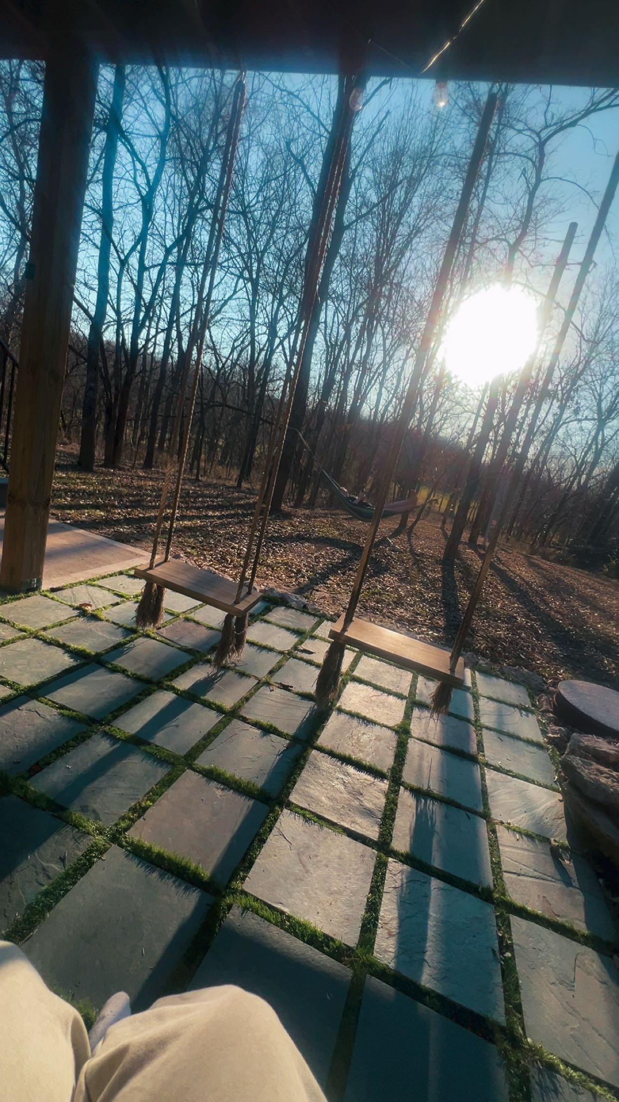 Drinking coffee out here was a DREAM!