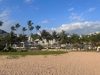 View of hotel from beach