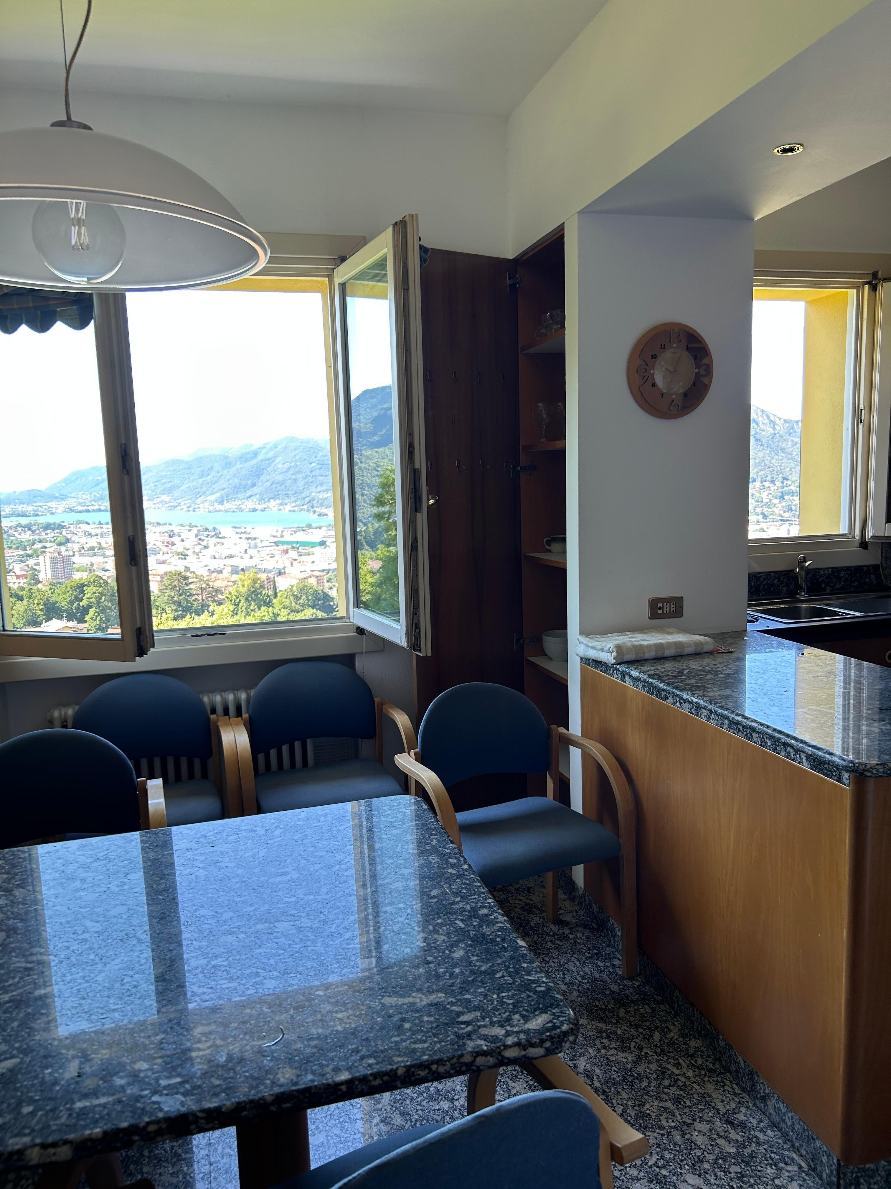 View from kitchen table area.  